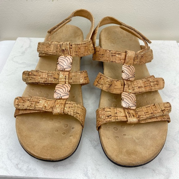 Vionic Amber Cork Sandals Walking Travel Outdoor - Picture 4 of 11